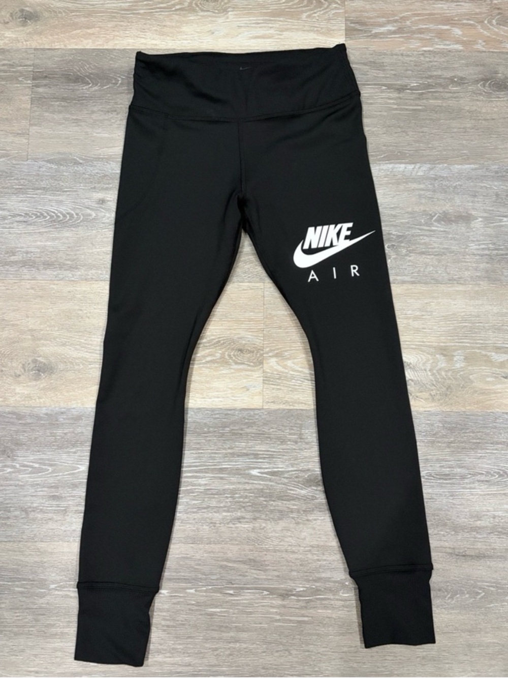 Nike Black Leggings with White Nike Air Logo